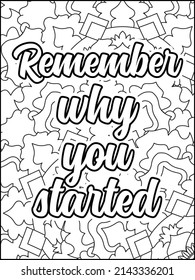 Motivational quotes coloring page. Inspirational quotes coloring page. Affirmative quotes coloring page. Positive quotes coloring page. Good vibes. Motivational swear word. Motivational typography.