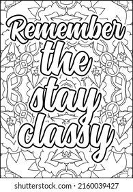 Motivational quotes coloring page. Inspirational quotes coloring page. Affirmative quotes coloring page. Positive quotes coloring page. Good vibes. Motivational swear word. Motivational typography.