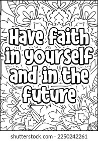 Motivational quotes coloring page. Inspirational quotes coloring page. Affirmative quotes coloring page. Positive quotes coloring page. Good vibes. Motivational swear word. Motivational typography.