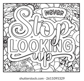 Motivational Quotes Coloring Pages For Adults
