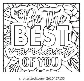 Motivational Quotes Coloring Pages For Adutls