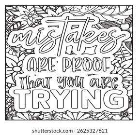 Motivational Quotes Coloring Pages For Adutls