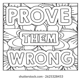 Motivational Quotes Coloring Pages For Adutls