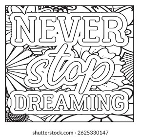 Motivational Quotes Coloring Pages For Adutls