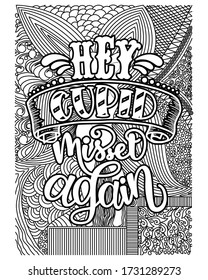 motivational quotes coloring pages design .inspirational words coloring book pages design.valentine's day coloring book design