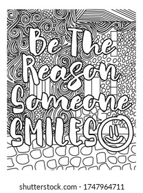 motivational quotes coloring pages design .inspirational words coloring book pages design.Positive Quotes design.
