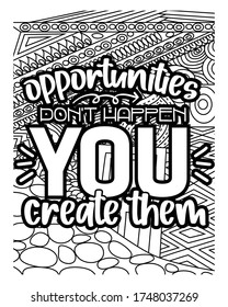 motivational quotes coloring pages design .inspirational words coloring book pages design.	