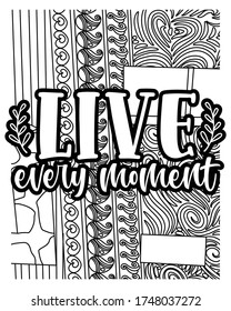 motivational quotes coloring pages design .inspirational words coloring book pages design.	