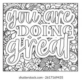 Motivational Quotes Coloring Pages For KDP