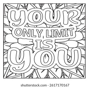 Motivational Quotes Coloring Pages For KDP