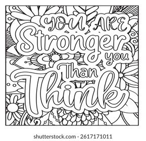 Motivational Quotes Coloring Pages For KDP