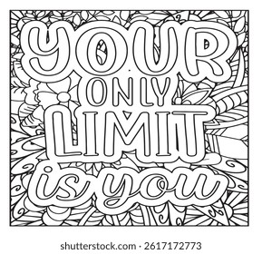 Motivational Quotes Coloring Pages For KDP