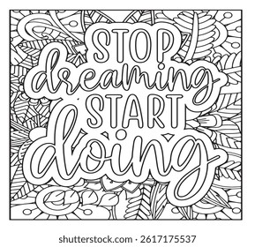 Motivational Quotes Coloring Pages For KDP