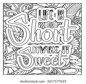 Motivational Quotes Coloring Pages For KDP
