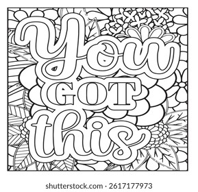 Motivational Quotes Coloring Pages For KDP