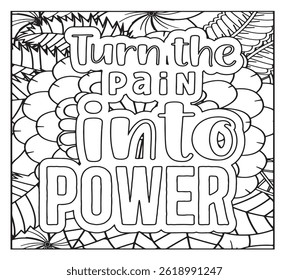 Motivational Quotes Coloring Pages For KDP