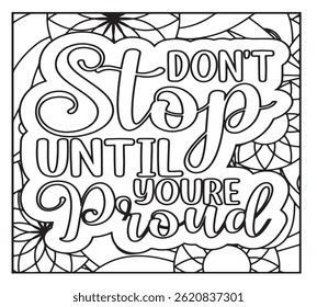 Motivational Quotes Coloring Pages For KDP