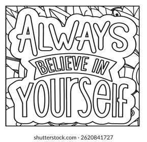 Motivational Quotes Coloring Pages For KDP