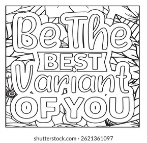 Motivational Quotes Coloring Pages For KDP