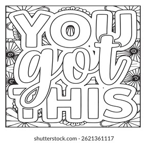 Motivational Quotes Coloring Pages For KDP