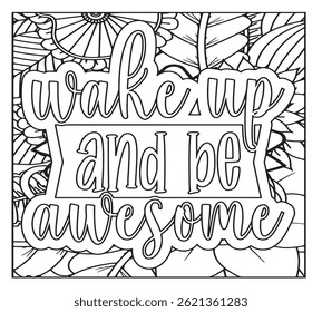 Motivational Quotes Coloring Pages For KDP
