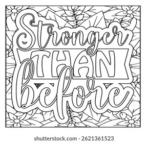 Motivational Quotes Coloring Pages For KDP