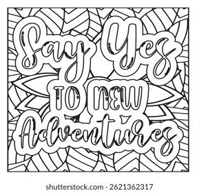 Motivational Quotes Coloring Pages For KDP