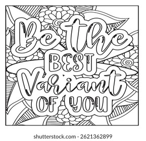 Motivational Quotes Coloring Pages For KDP