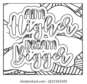 Motivational Quotes Coloring Pages For KDP