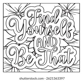 Motivational Quotes Coloring Pages For KDP