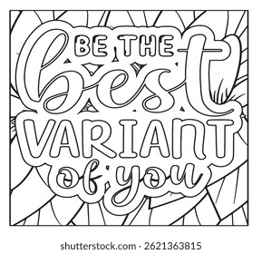 Motivational Quotes Coloring Pages For KDP