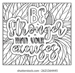 Motivational Quotes Coloring Pages For KDP