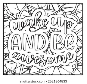 Motivational Quotes Coloring Pages For KDP