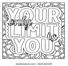 Motivational Quotes Coloring Pages For KDP