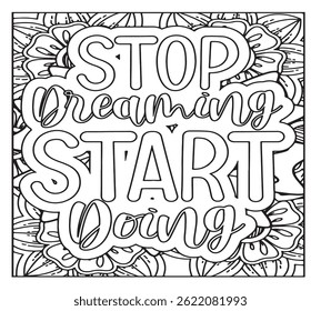 Motivational Quotes Coloring Pages For KDP