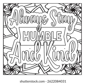 Motivational Quotes Coloring Pages For KDP