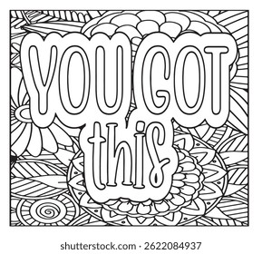 Motivational Quotes Coloring Pages For KDP