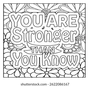 Motivational Quotes Coloring Pages For KDP