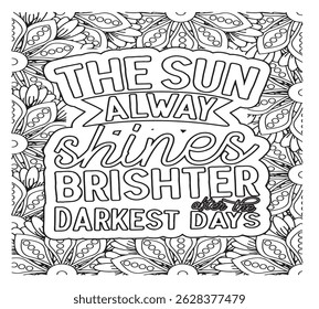 Motivational Quotes Coloring Pages For KDP