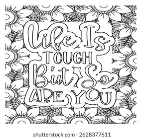 Motivational Quotes Coloring Pages For KDP