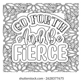Motivational Quotes Coloring Pages For KDP