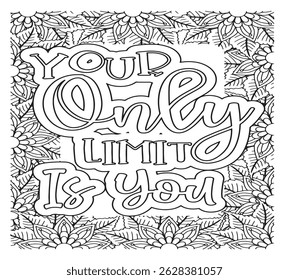 Motivational Quotes Coloring Pages For KDP