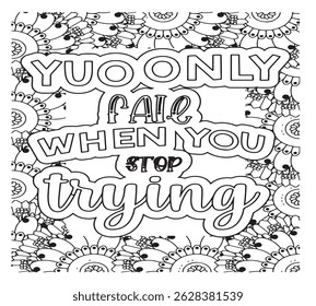 Motivational Quotes Coloring Pages For KDP