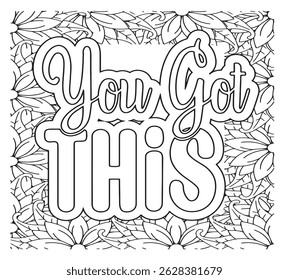 Motivational Quotes Coloring Pages For KDP