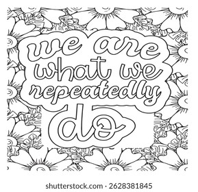 Motivational Quotes Coloring Pages For KDP