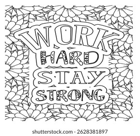 Motivational Quotes Coloring Pages For KDP