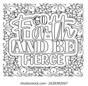 Motivational Quotes Coloring Pages For KDP