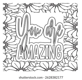 Motivational Quotes Coloring Pages For KDP