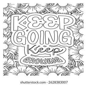 Motivational Quotes Coloring Pages For KDP