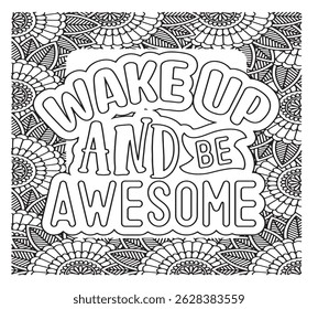 Motivational Quotes Coloring Pages For KDP